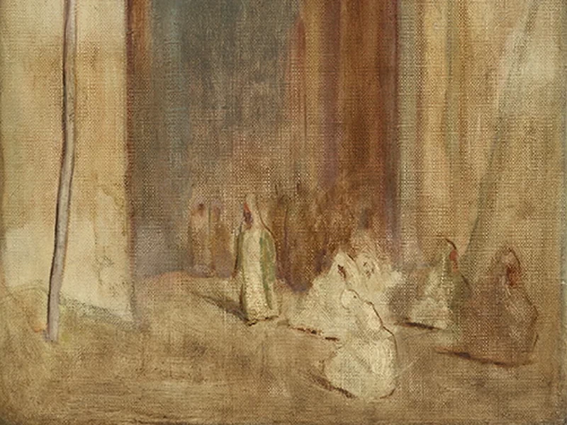 1887-Gustav Wolf - Alla Cittadella del Cairo - Galleria d'arte statale di Karlsruhe